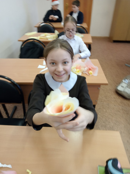 На уроках труда..